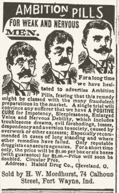 Ambition Pills for Weak and Nervous Men